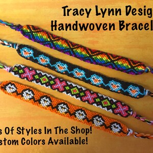 Friendship Bracelet - Woven Bracelet - Macrame Bracelet - Adjustable Bracelets - Custom Made - Stackable Bracelets - Bird - Penguin - #54
