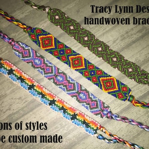 Friendship Bracelet - Woven Bracelet - Macrame Bracelet - Adjustable Bracelets - Custom Made - Stackable Bracelets - Handmade Anklet - #41