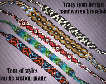 Friendship Bracelet - Woven Bracelet - Macrame Bracelet - Adjustable Bracelets - Custom Made - Stackable Bracelets - Handmade Anklet - #33