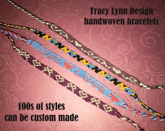 Friendship Bracelet - Woven Bracelet - Macrame Bracelet - Adjustable Bracelets - Custom Made - Stackable Bracelets - Handmade Anklet - #28