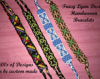 Friendship Bracelet - Woven Bracelet - Macrame Bracelet - Adjustable Bracelets - Custom Made - Stackable Bracelets - Handmade Anklet - #4