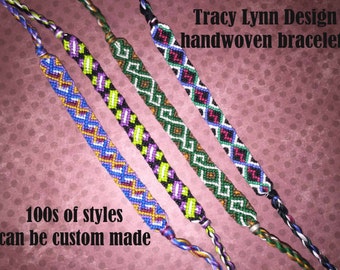 Friendship Bracelet - Woven Bracelet - Macrame Bracelet - Adjustable Bracelets - Custom Made - Stackable Bracelets - Handmade Anklet - #22