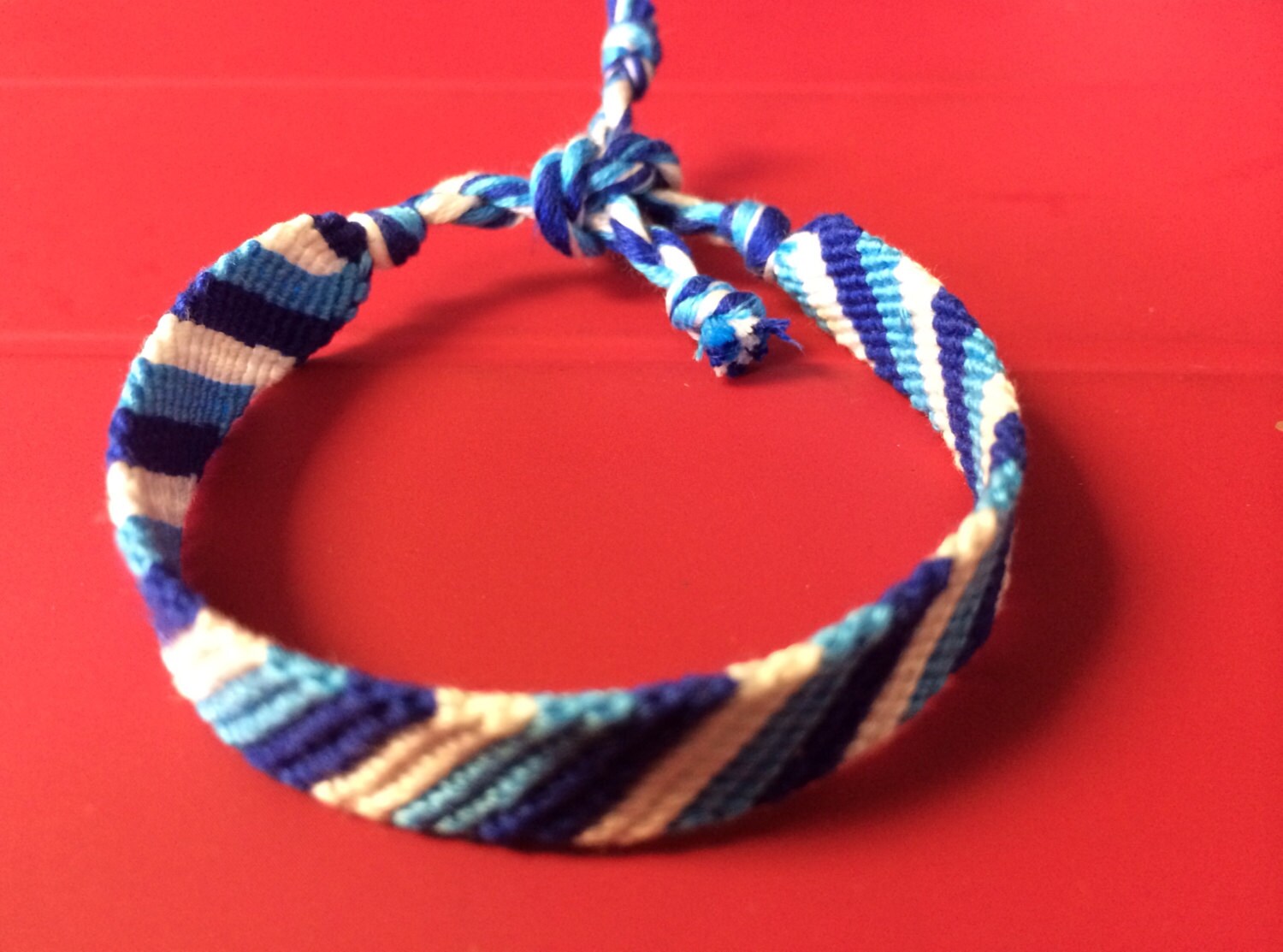 Custom Striped Friendship Bracelet Woven Macrame Bracelet - Etsy