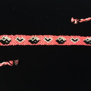Yin Yang & Hearts Friendship Bracelet - Made To Order - Handmade Woven Bracelet - Macrame Bracelet - Adjustable Bracelets - Stackable