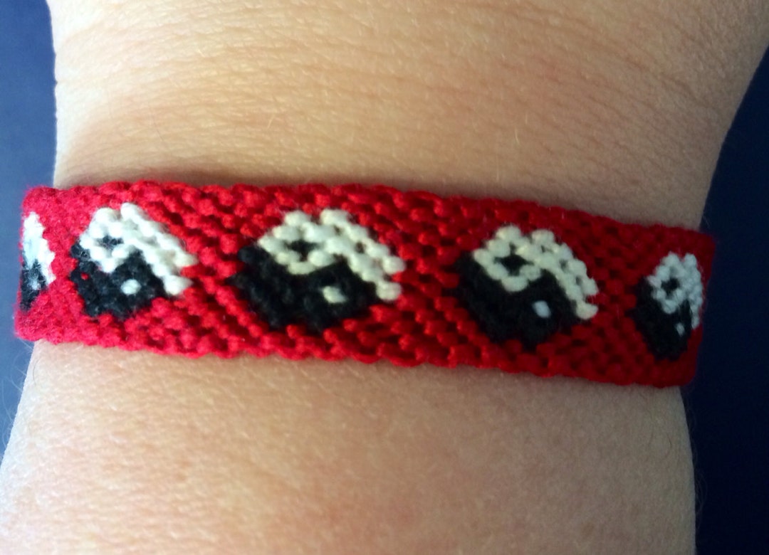 Yin Yang Friendship Bracelet Made to Order Handmade Woven Bracelet