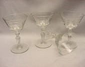 Gorgeous Libbey Luxury 3006 Champagne Goblets Set (4) Vintage Polished Cut Mid Century