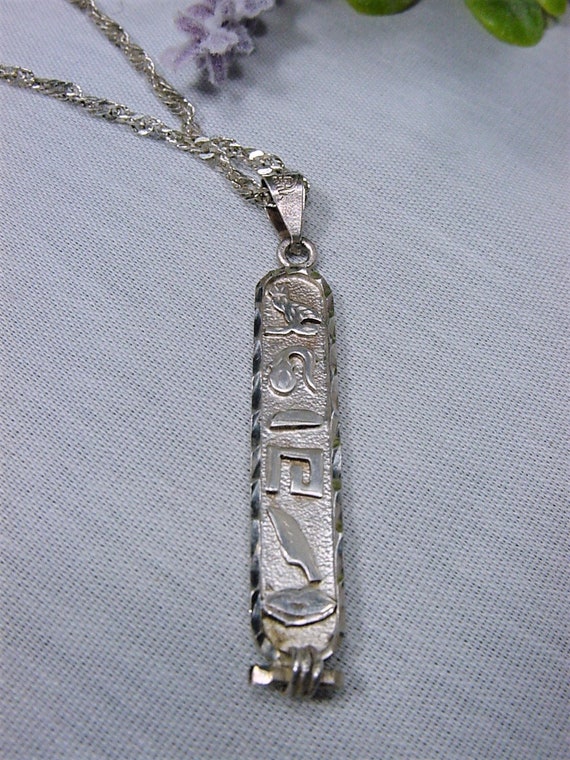 Sterling Silver Reversible MOTHER Pendant Necklac… - image 3