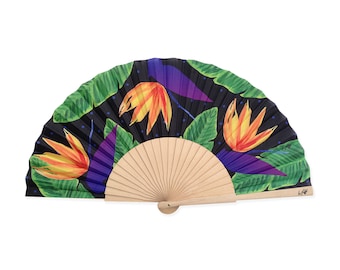 La Folle 'PARADISO' hand fan