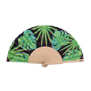 La Folle &#39;TROPICALIA&#39; hand fan