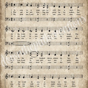 Christmas Carols, Vintage Set of 3, INSTANT DOWNLOAD, Sheet Music Hymn, Aged Antique Grunge, Printable, Scrapbooking Paper, Collage, crafts image 2