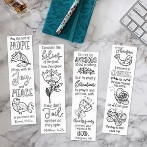 Bible Journaling Templates, Scripture Bookmarks, Printable Bible ...