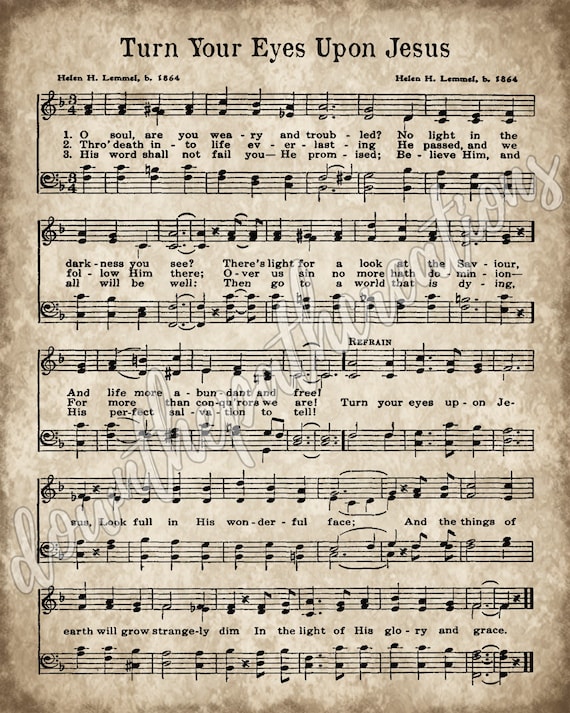 How Great Thou Art Print, Printable Vintage Sheet Music, Instant Download,  Aged Antique Hymn, Inspirational Quote, Farm House Decor, Old Art 