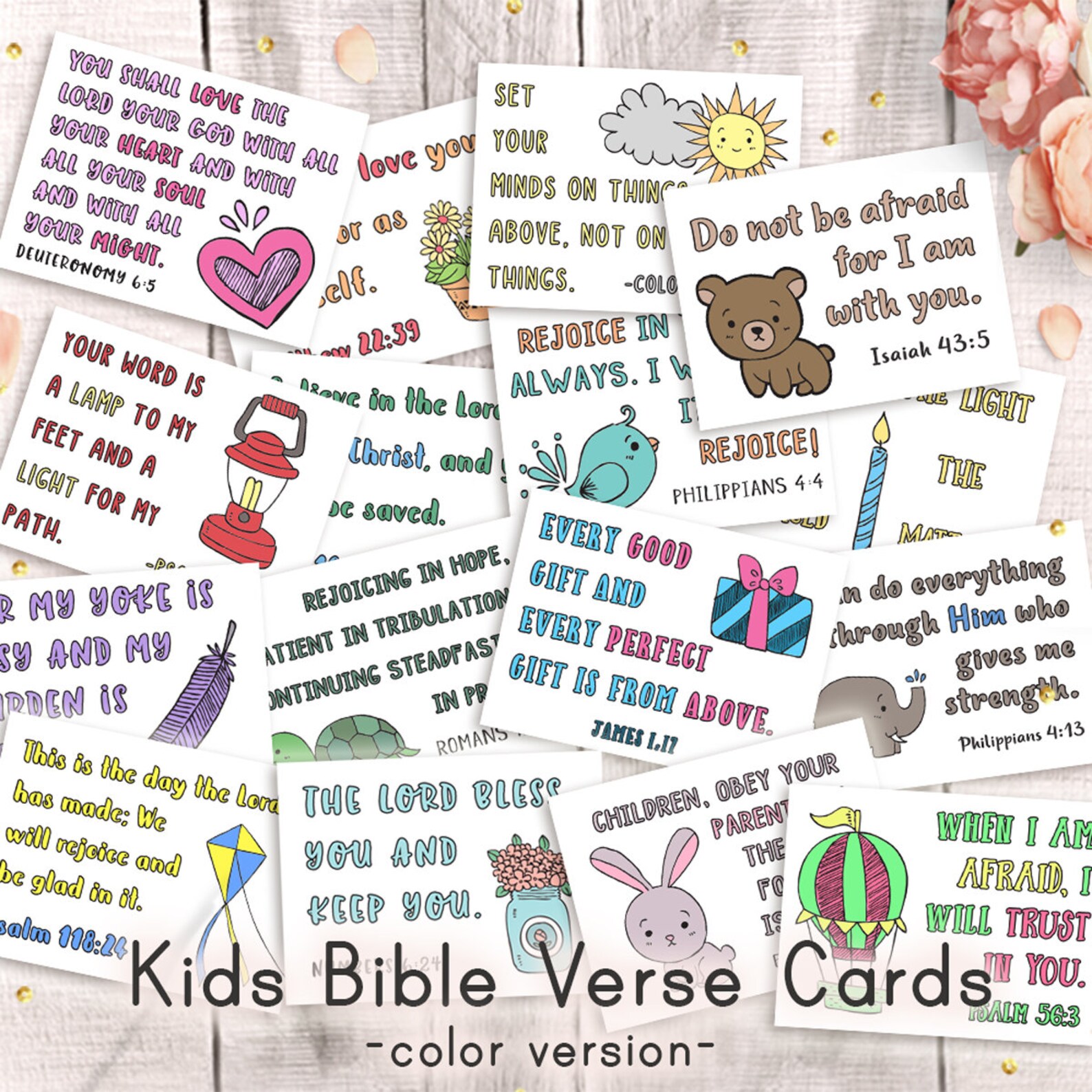 Kids Bible Verse Cards: Scripture Lunch Box Notes (printable Digital ...