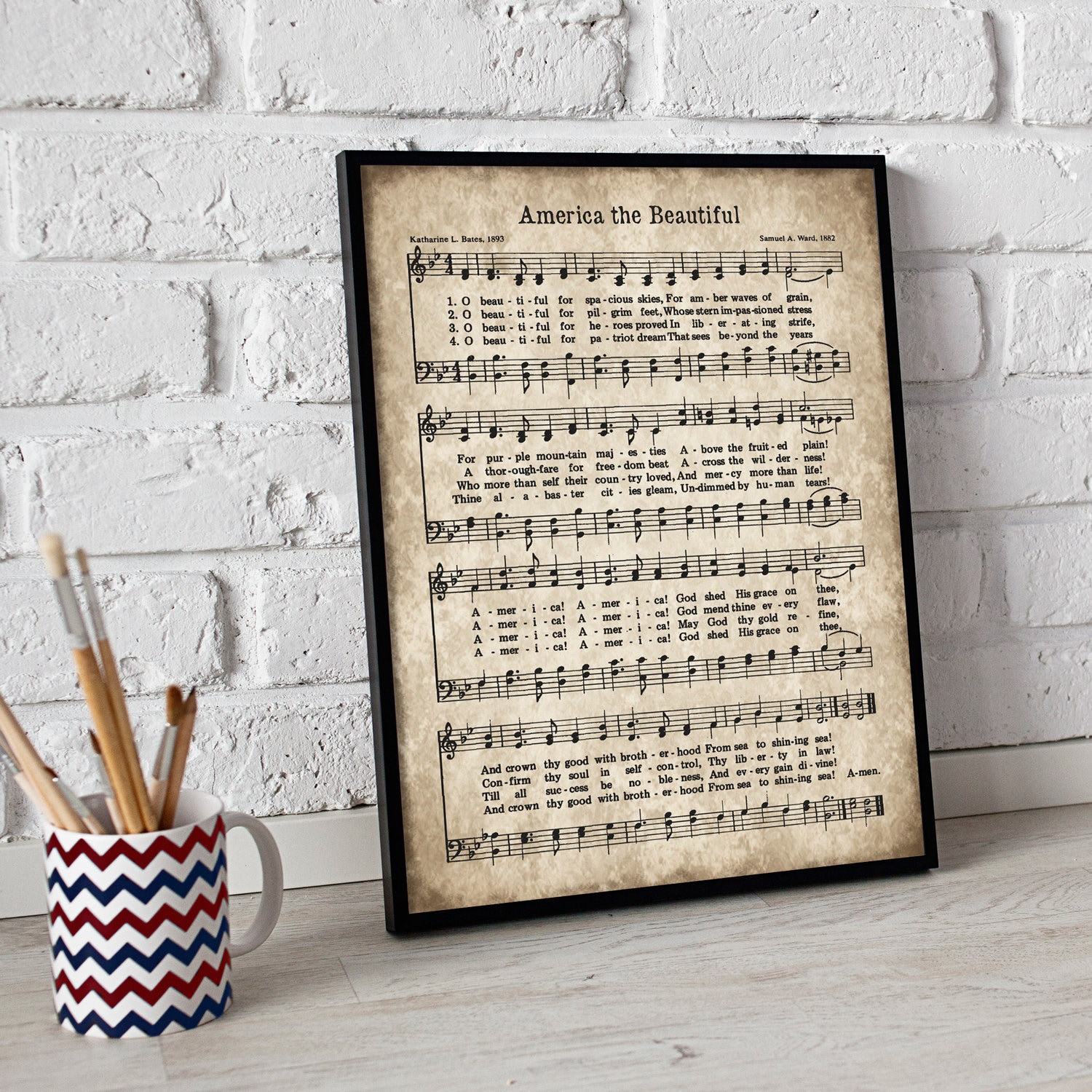 America the Beautiful Print Printable Vintage Sheet Music | Etsy