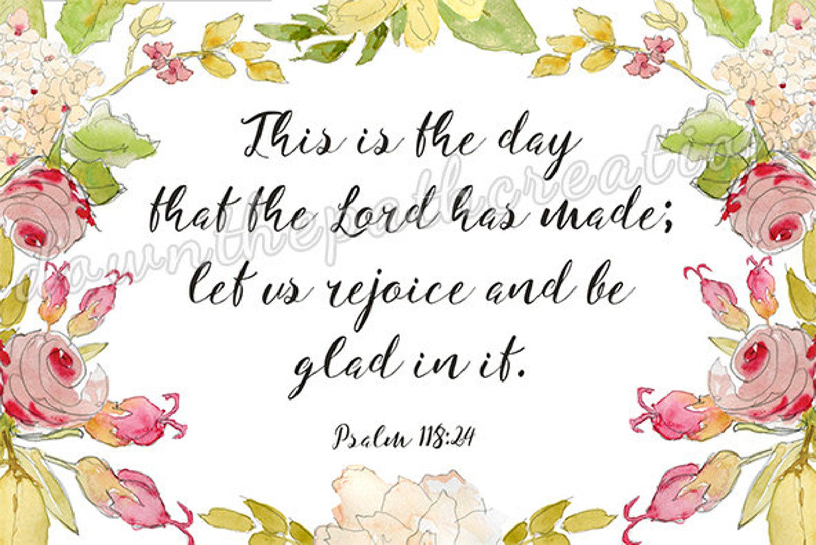 Bible Verse Cards Set of 5 Printable Instant Download 4x6 Etsy