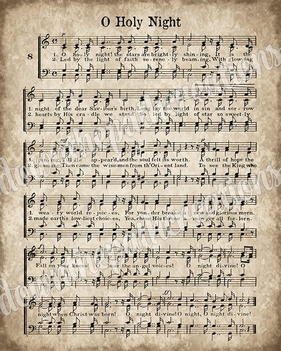 O Holy Night - PDF Song Sheet
