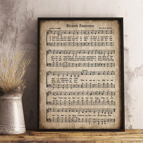 Old Hymn Print Set of 5 Printable Vintage Sheet Music - Etsy