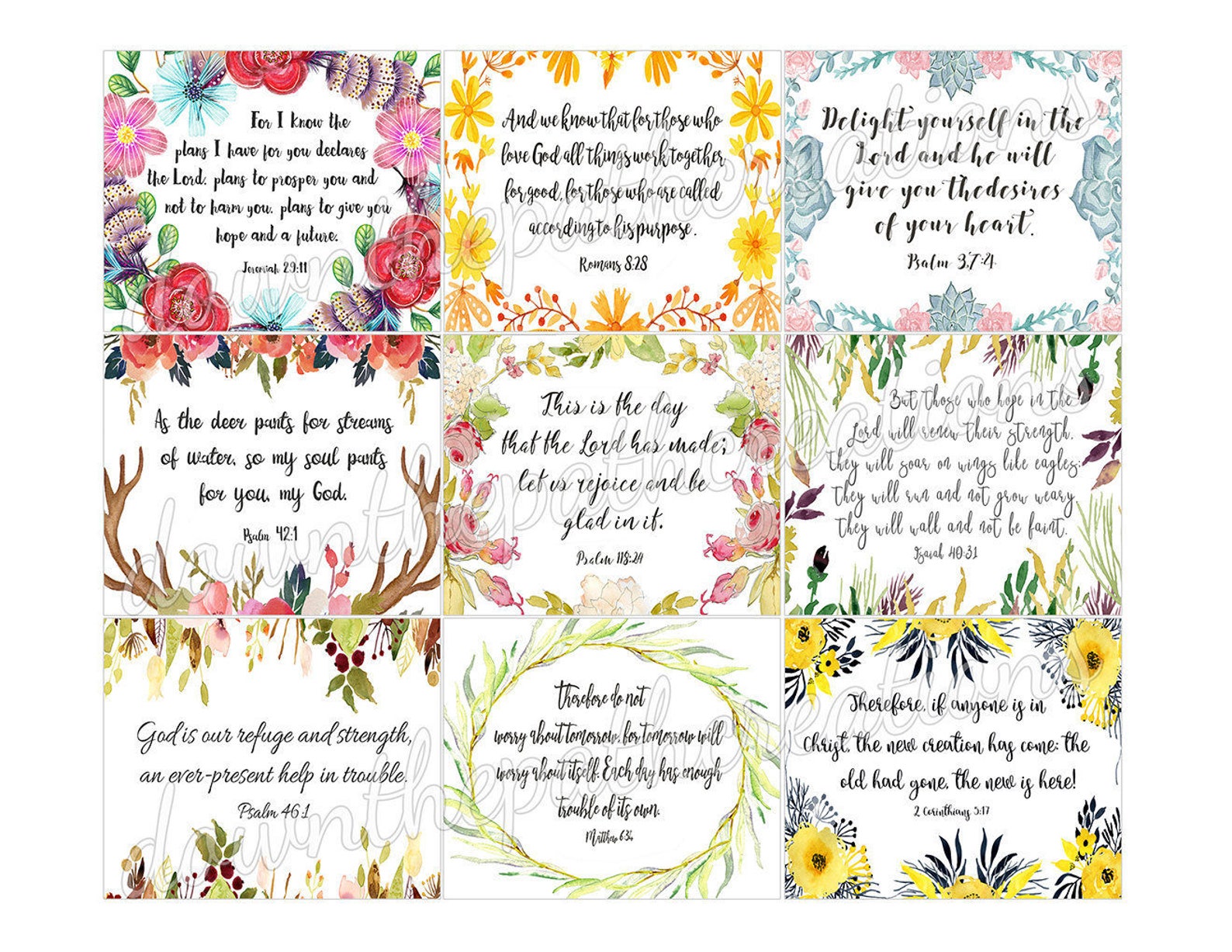 Printable Bible Verse Cards