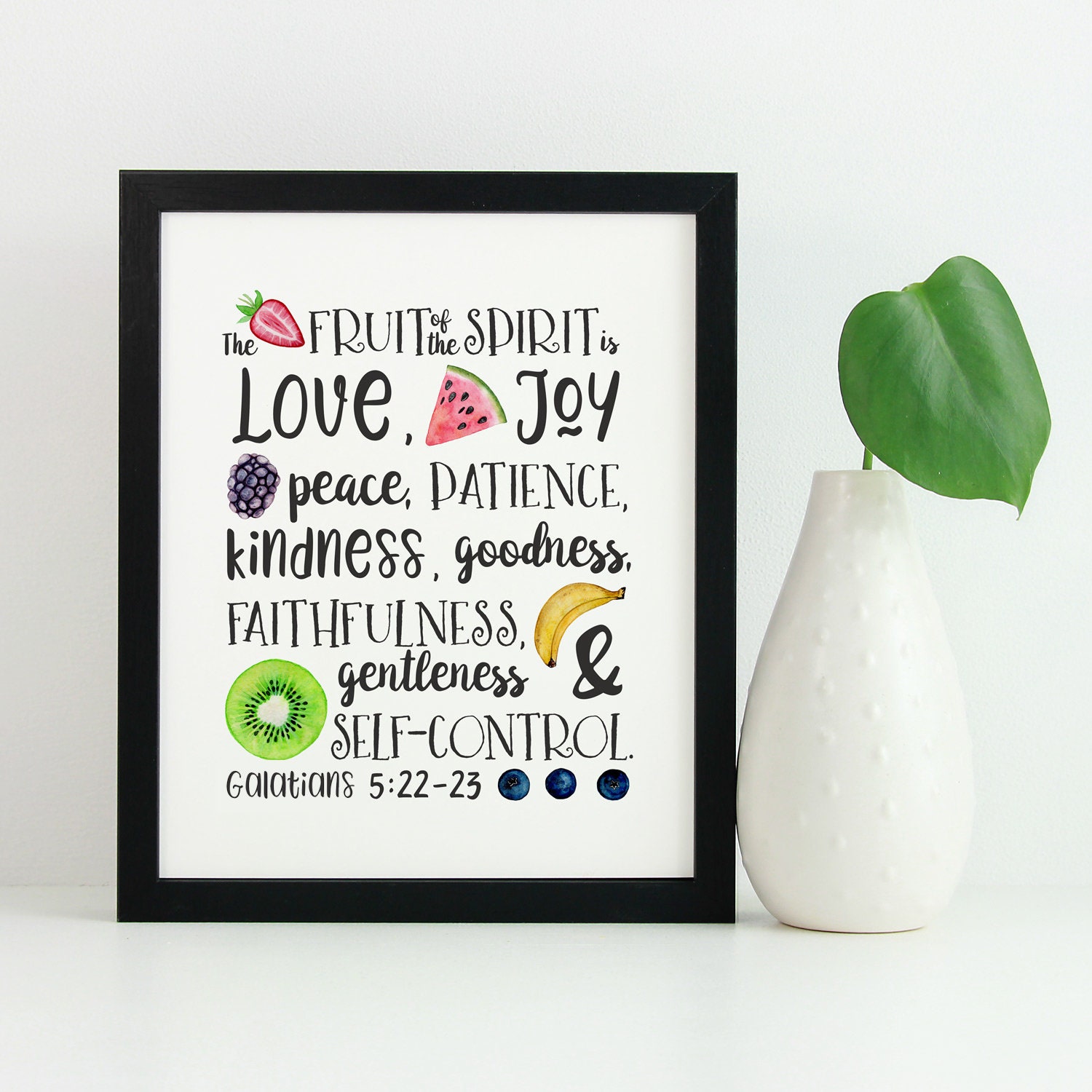 Fruit of the Spirit Printable, Scripture Wall Art — Down the Path Creations