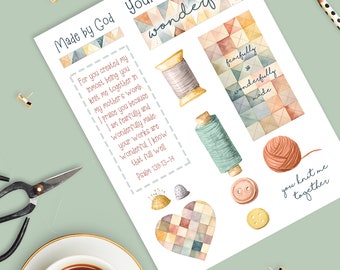 Kit di diario stampabile del Salmo 139: modello di preghiera con inno vintage (download immediato)