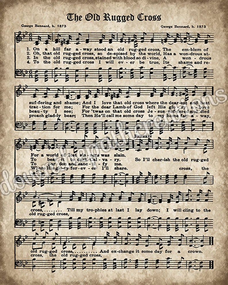 old-hymn-print-set-of-5-printable-vintage-sheet-music-etsy