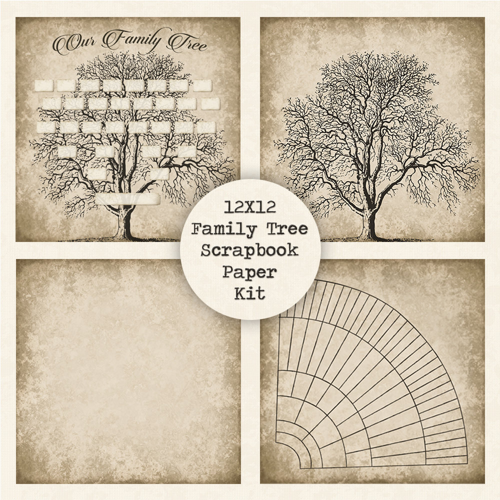 family tree digital scrapbook