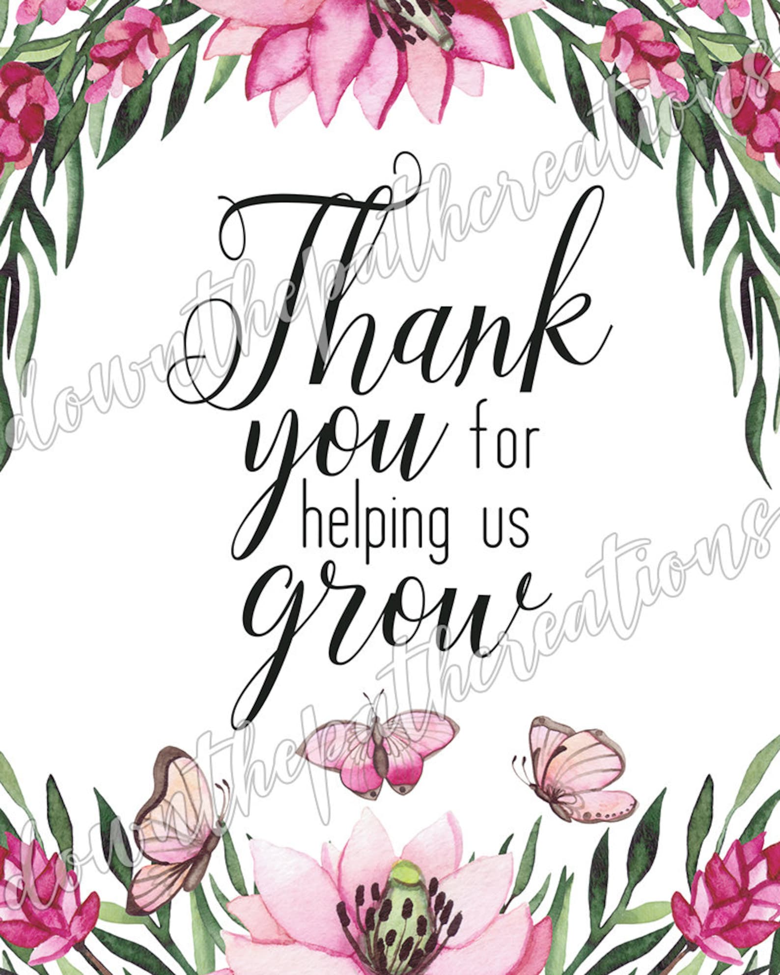 Teacher Appreciation Printable INSTANT DOWNLOAD Thank You - Etsy
