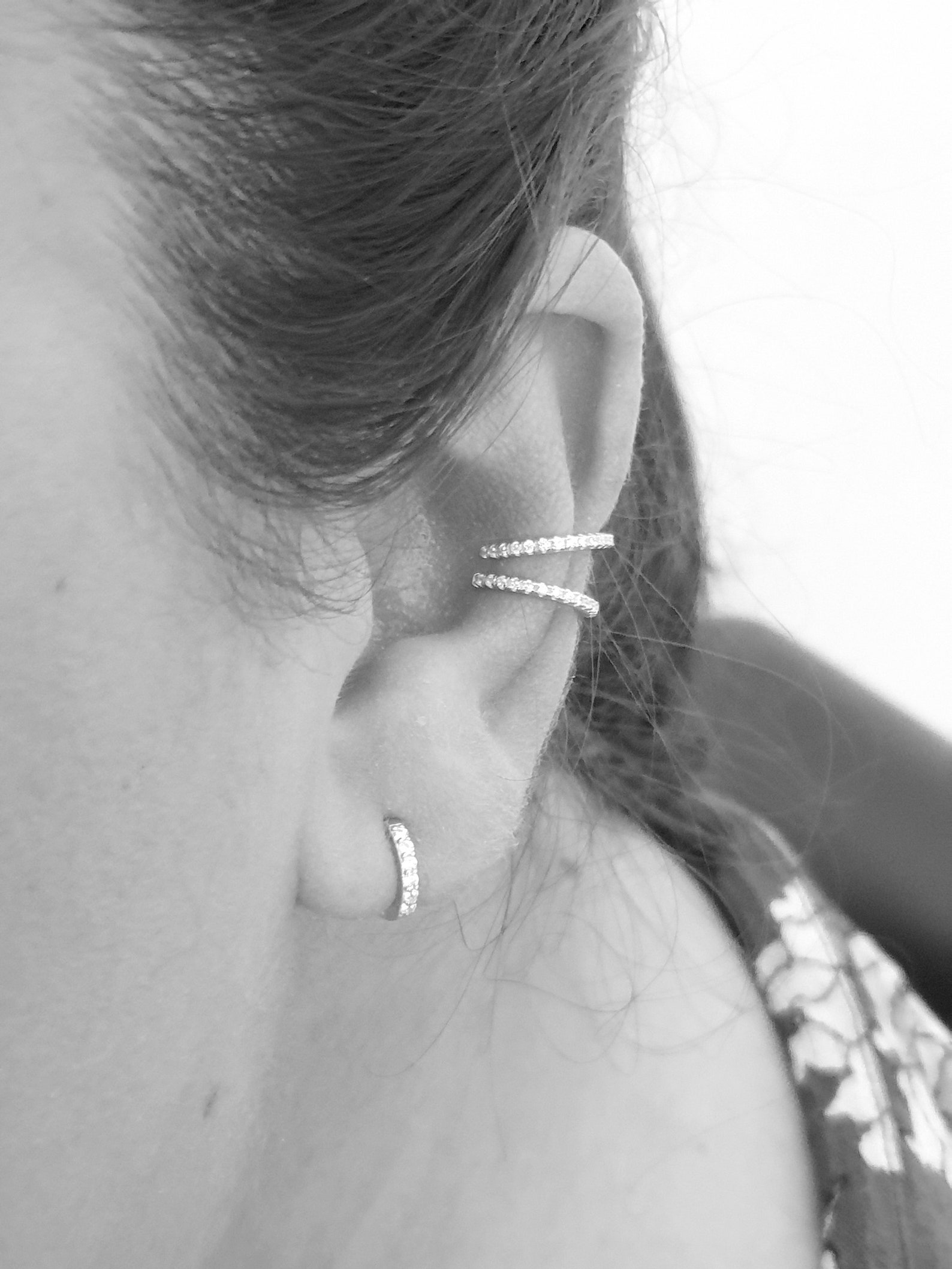 Dainty CZ Ear Cuff CZ Ear Cuff No Piercing Ear Cuff Non Etsy