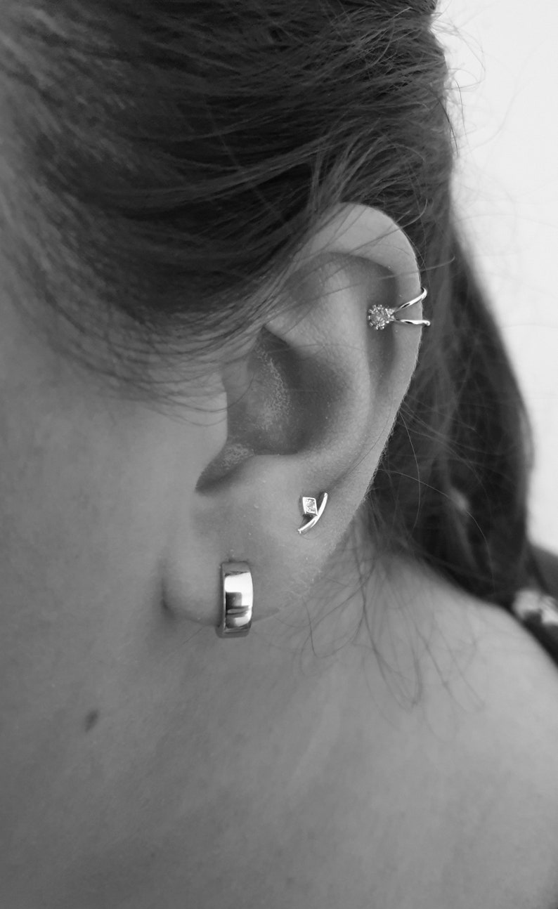 Dainty cz earrings, cz studs, cz earrings, tiny earrings, minimalist, bridesmaid gift, gold studs, zirconia earrings image 7