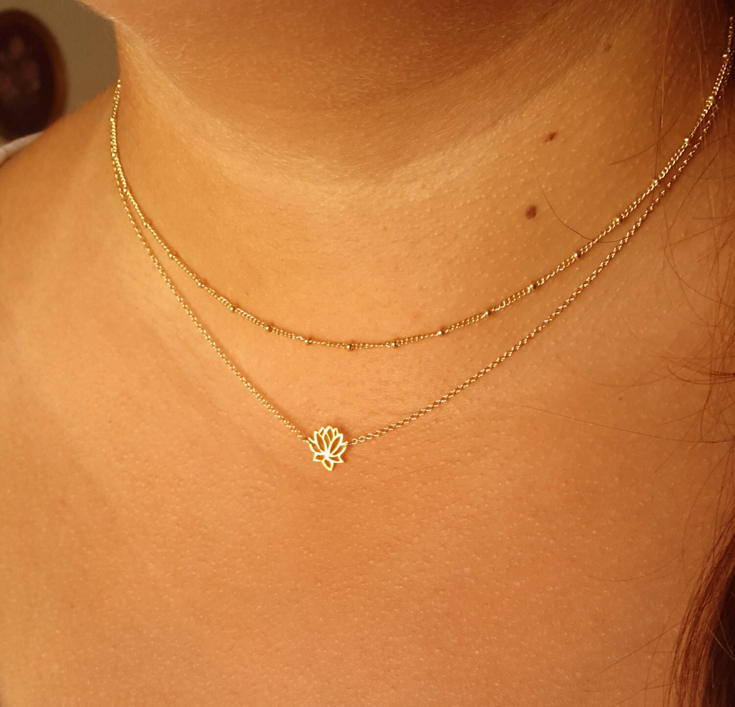 Dainty Necklaces 14K Gold Filled Layering Necklace multi | Etsy