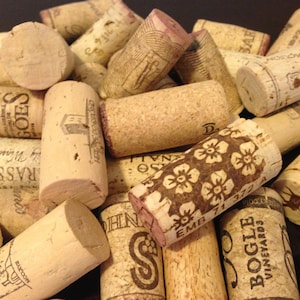Assorted Lot of 10 Salvaged Natural Wine Corks - Vase Filler, Wine Party Decor, Wedding Decoration, Cork Craft Supply