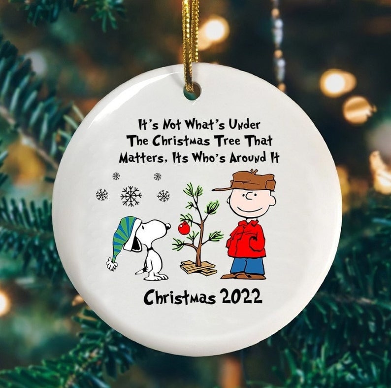 Merry Christmas 2022 Snoopy Ornament, Snoopy Christmas Gift For Her