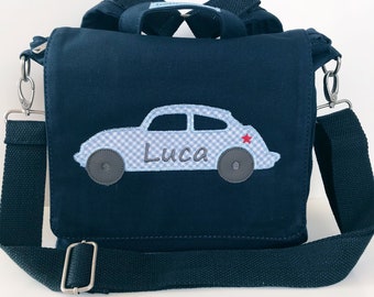 Kindergarten bag with car children's backpack