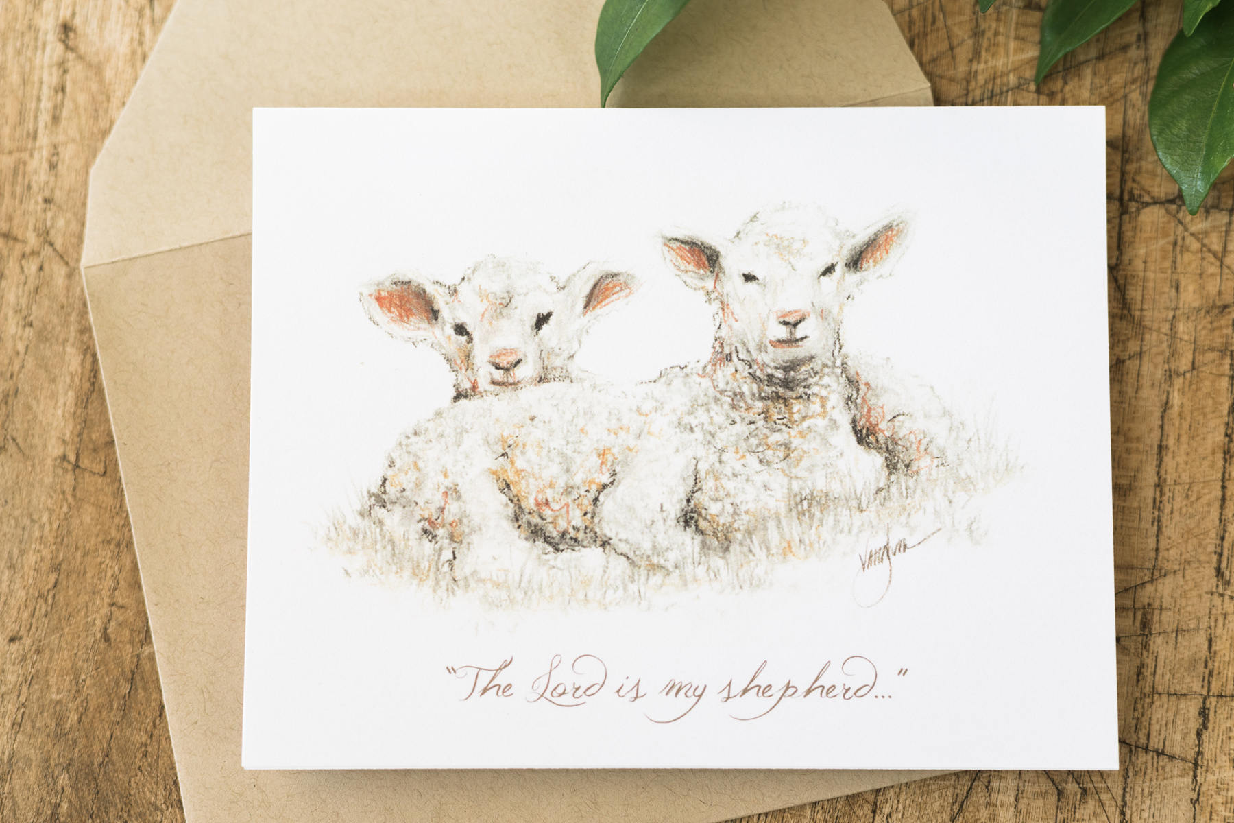 Sheep Note Cards with Scripture