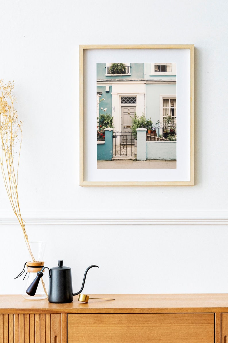 Blue House Photo Architecture Print Notting Hill Photo Print English