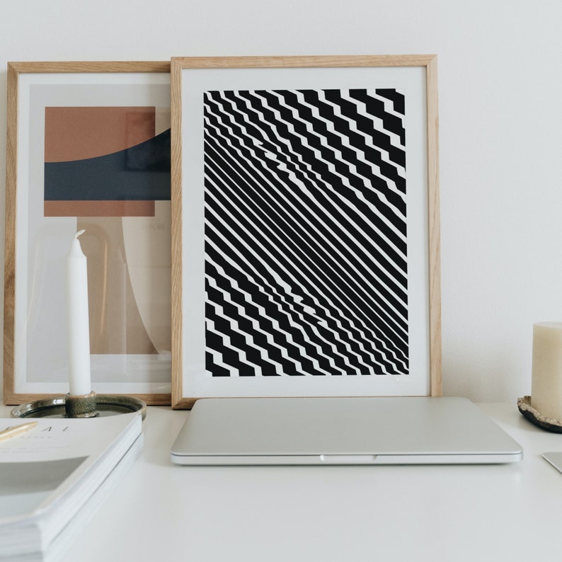 Printable Abstract Wall Art Abstract Wall Art Black and - Etsy