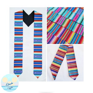 Stola di laurea Zarape / Serape / Sarape (fascia di laurea, sciarpa di laurea, Latinx, Latino, Latina, Messicana)