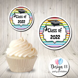 50 off sale kindergarten graduation cupcake toppers favor etsy