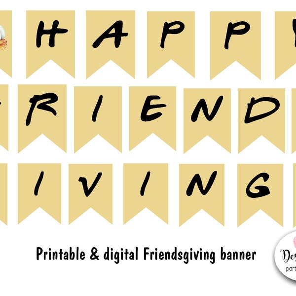 Printable Friendsgiving Banner - Etsy