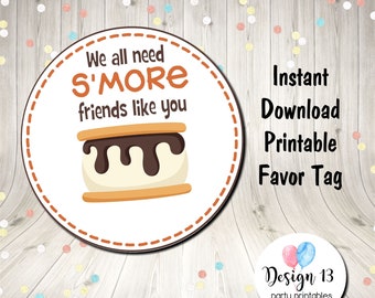 We All Need More Friends Like You Favor Tag Square Tag Digital Printable INSTANT DOWNLOAD