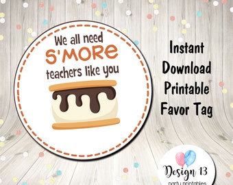 We All Need More Teachers Like You Favor Tag Square Tag Digital Printable INSTANT DOWNLOAD