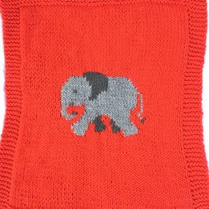 Elephant Baby Blanket, Knitting Pattern image 6