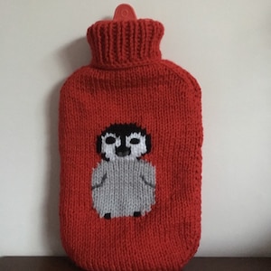 2 L Hot Water Bottle Penguin With Bird On Head Hot Water Bottle With Cover Soft Velvet Hot Water Bag For Pain Relief Hot Water Bottle For Winter Bed For Hands - View #8