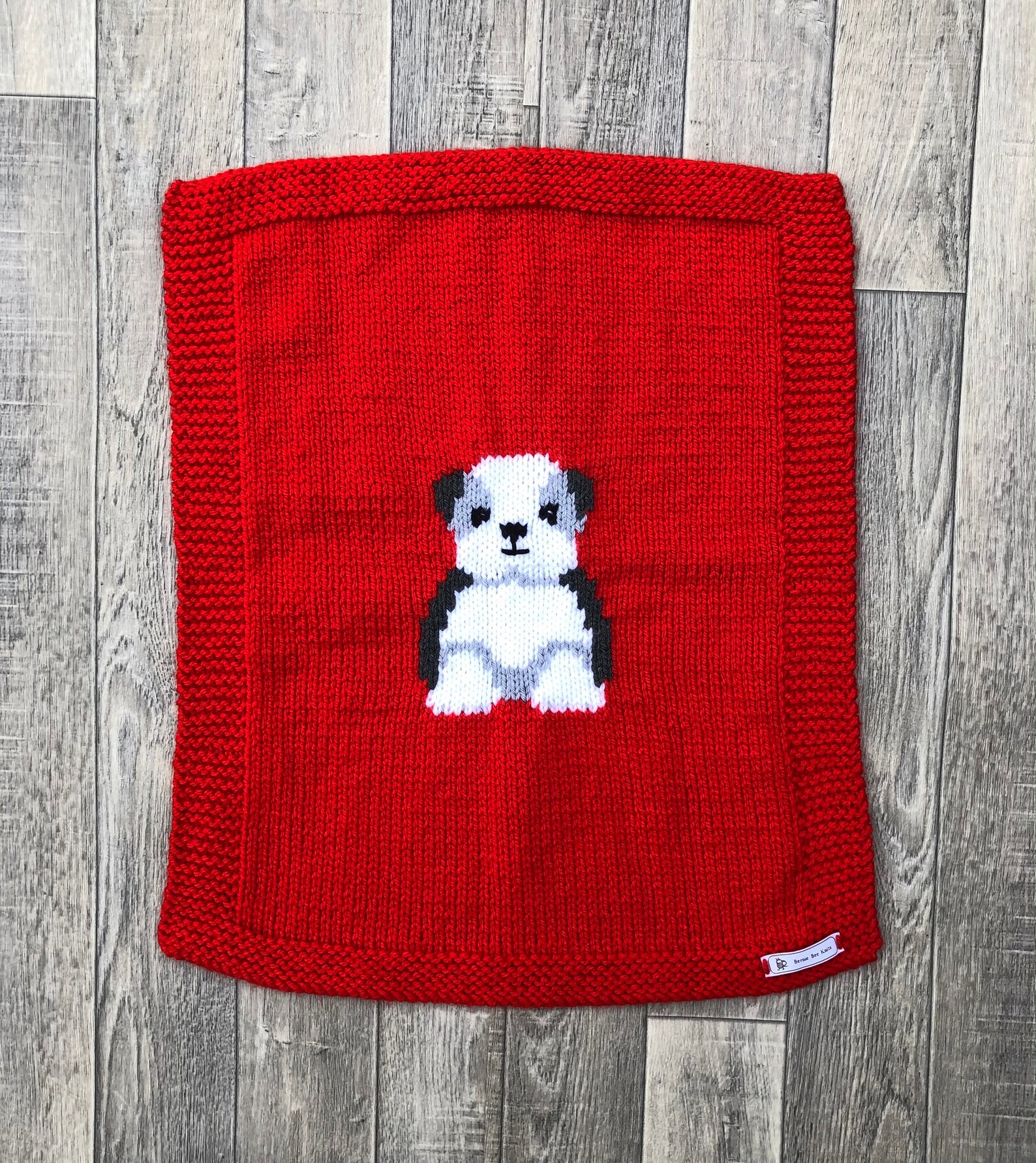 Shih Tzu Puppy Baby Blanket Knitting Pattern. Etsy