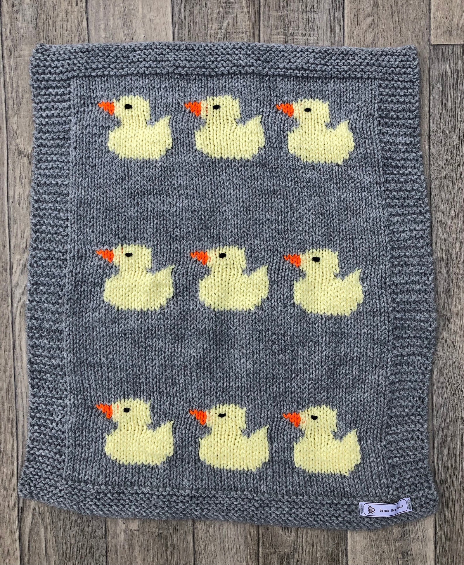 Duck Baby Blanket Knitting Pattern Etsy Canada