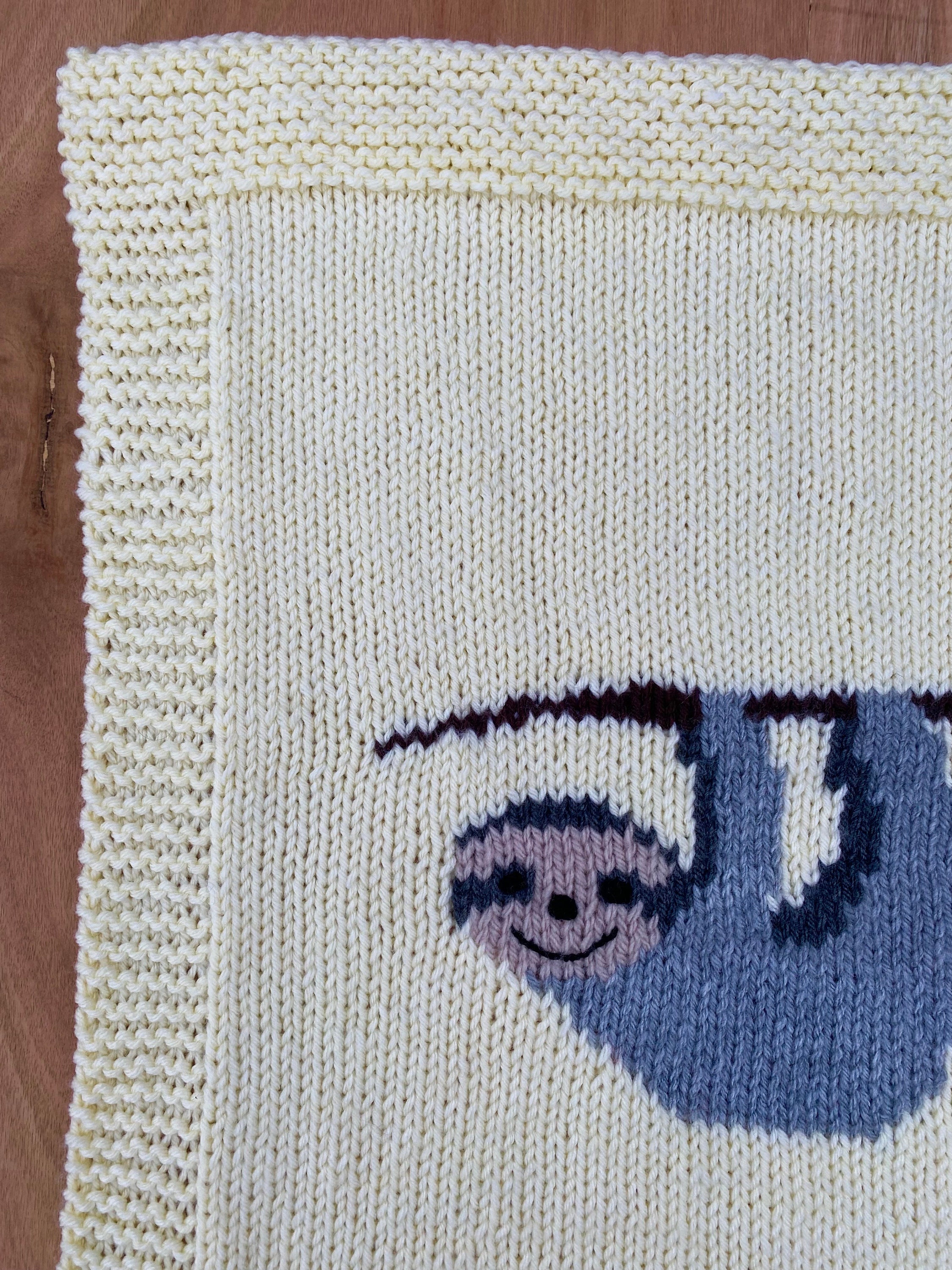 Sloth Baby Blanket, Knitting Pattern - Etsy
