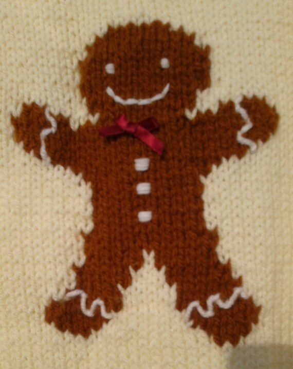 Gingerbread Man Sweater Knitting 