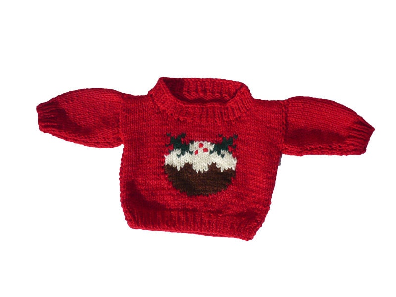 Christmas Pudding Baby Sweater Knitting 