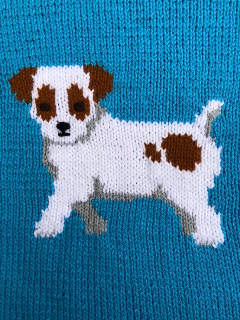 Dog Jack Russell Pattern Print Blanket