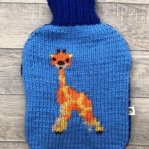 Giraffe Hot Water Bottle Cover, knitting pattern. image 7